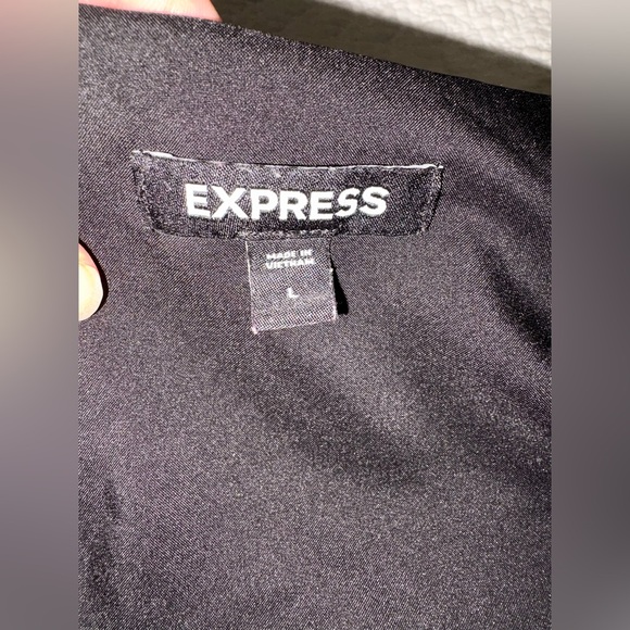 Express Black Puff Sleeve Blouse - Picture 7 of 7